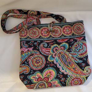Vera Bradley Parisian Paisley Tote Carryall Shoulder Bag Quilted